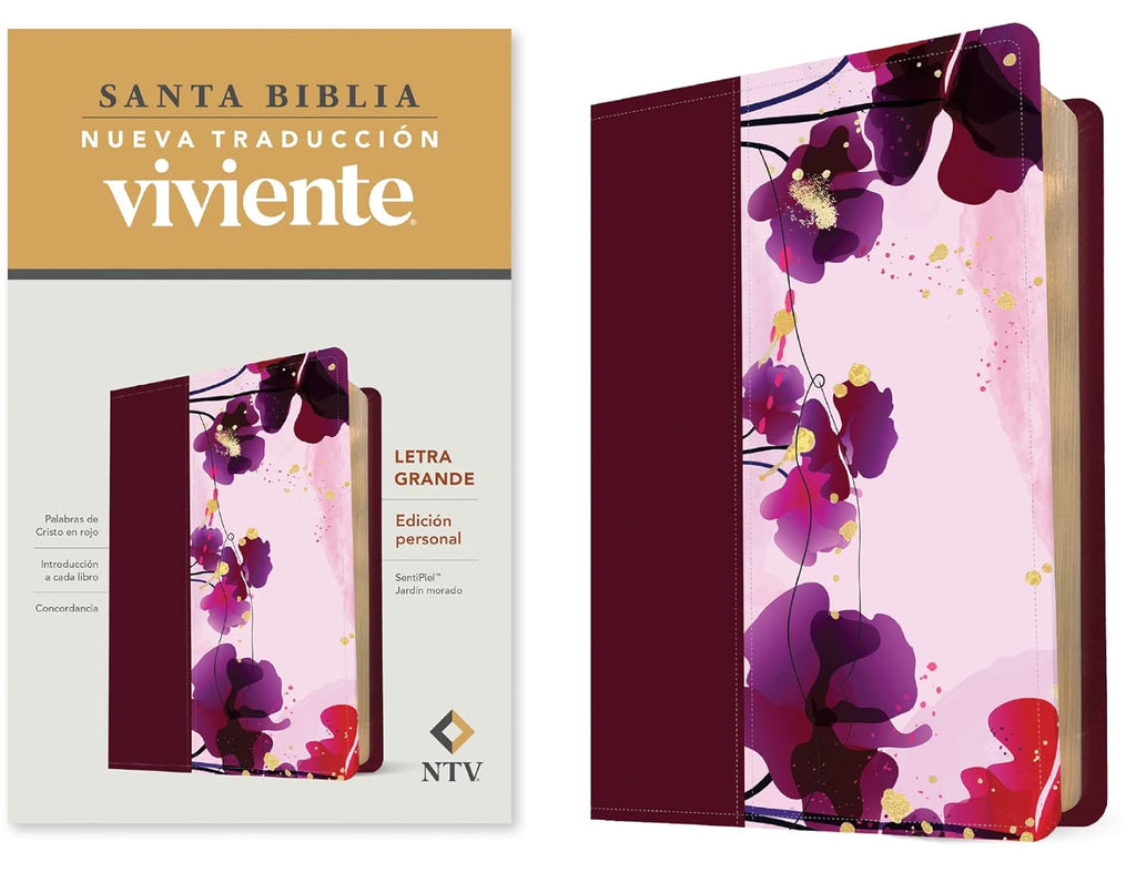 Biblia NTV Jardín Morado