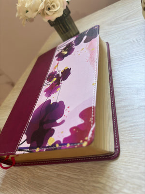 Biblia NTV Letra Grande Jardín Morado