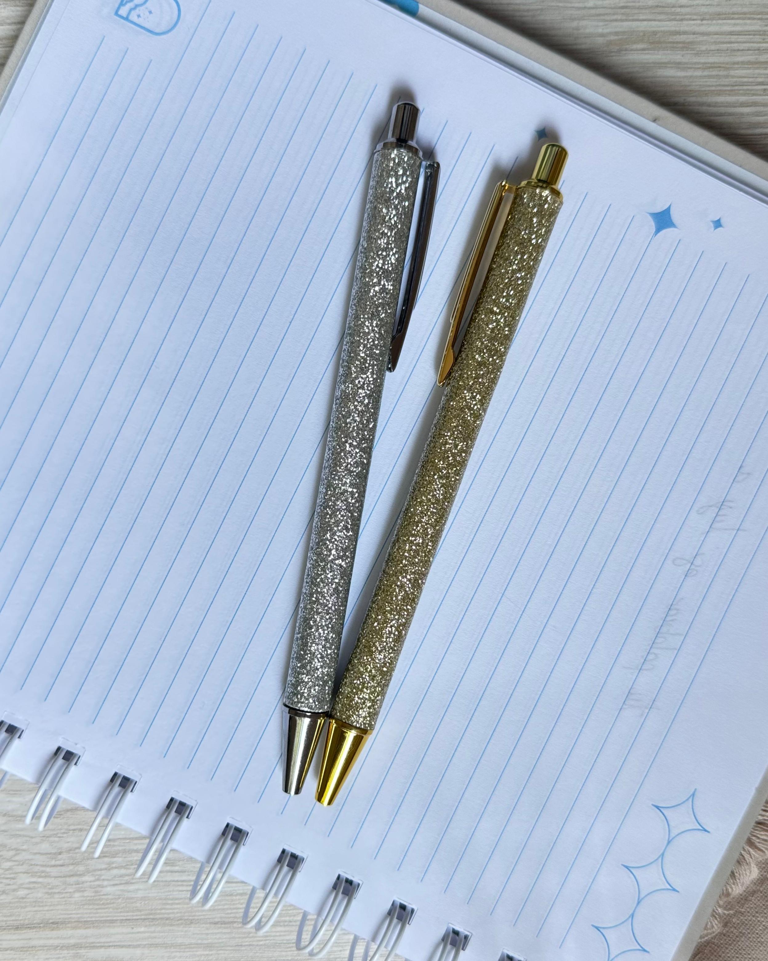 Bolígrafos Escarchados x 2
