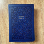 Biblia RVR60 letra grande con referencias - Azul marino