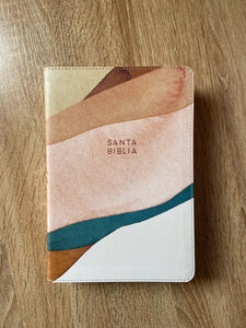 Biblia RVR60 letra grande con referencias - Acuarela