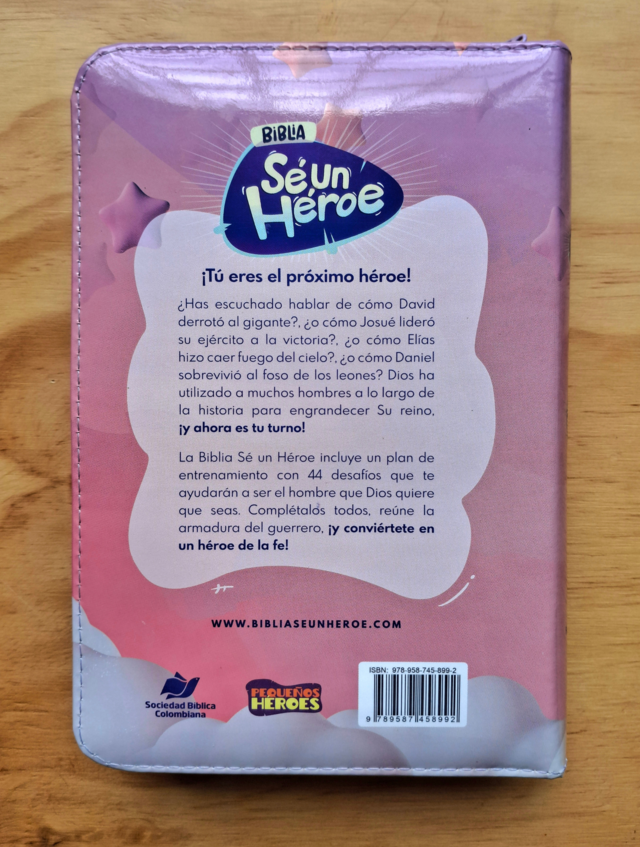 Biblia Sé un Héroe Rosa